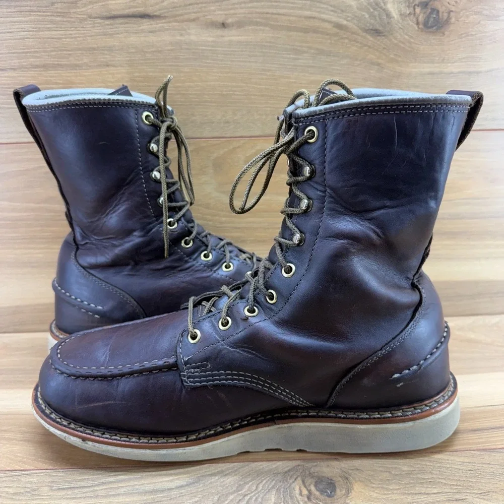 Thorogood American Heritage Moc Toe Boot 10.5 D Waterproof Soft Toe USA Made